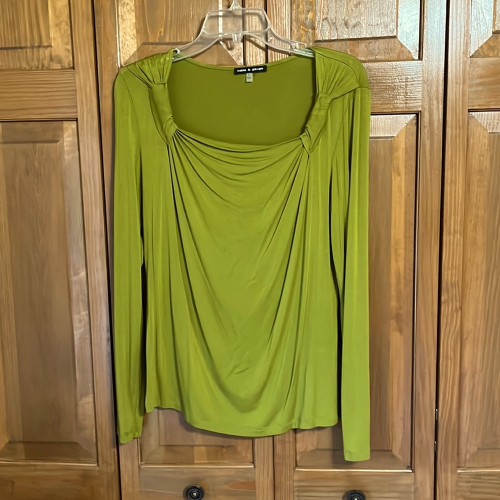 Chartreuse Long-sleeved Tee